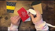 DIY To Go Coffee Cup Gift Card Holder | Paper Coffee Cup Gift Card Holder Template