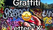 Graffiti tutorial: How to graffiti letter ‘X’ 6 steps on how to paint graffiti letters with spray paint from start to finish. #howtograffiti #graffititutorial #graffitiletter #graffiti