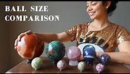 Crystal Ball Size Comparison - How to Buy Spheres Online