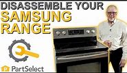 Range Troubleshooting: How to Disassemble Your Samsung Smooth Top Range | PartSelect.com