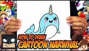 How to Draw A Cartoon Narwhal