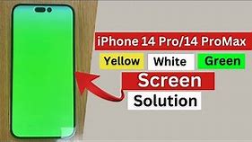 iPhone 14 pro max Green/Yellow/White Screen Solution | iPhone Green Screen After Update Fixed.