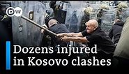 Kosovan Serbs clash with NATO soldiers in Kosovo | DW News