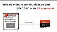 4G LTE module communication and SD card with AT command SIM7600 from SIMCom Wireless Solutions