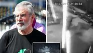Shocking moment explosive is chucked at Gerry Adams' house is caught on CCTV