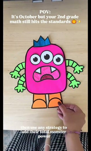 A Halloween math craft that hits 2nd grade standards? Say less