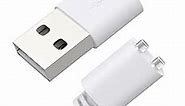 Bicmice 2.6Ft Magnetic USB DC Charger Cable Replacement Charging Cord - White(5mm/0.2in)