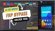 lg g6 frp bypass unlock tool 💚lg (H870/H871/H872/H873) frp One click
