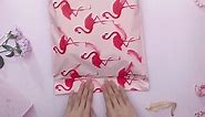 Poly Mailers Printed Pink Flamingos Clothes Mailing Bags