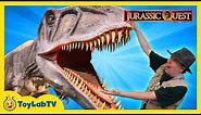 Jurassic Quest for Dinosaurs! Giant Life Size T-Rex at Dinosaur Event with Kids Activities & Toys