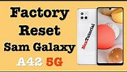 Factory Reset Samsung Galaxy A42 5G | Hard Reset Samsung Galaxy A42 5G | NexTutorial