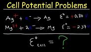 Cell Potential Problems - Electrochemistry
