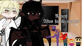 Angel and Devil reacts to Afton family memes [pawpiexx] credits in desc.