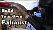 Custom exhaust build with a harbor freight welder