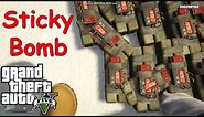 gta V(5): how to use STICKY BOMB