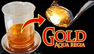 Aqua regia process dissolving gold recovery reaction equation