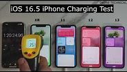iOS16.5 Full FAST CHARGING Test🔥 iPhone XR VS 11 VS 12 VS 13
