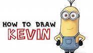 How to Draw Kevin The Minion From Minions And Despicable Me