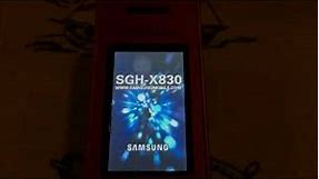 Samsung SGH-X830 Startup/Shutdown 2 variants