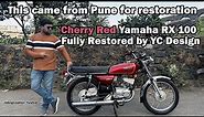 Yamaha RX100 Cherry Red fully restored by @yogichhabria3258 | Ridographer Tushar
