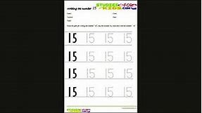 Preschool Number Worksheets Tracing Number 11 20