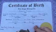 Pup leaves paw print on birth certificate 🐾 | Furry Tails