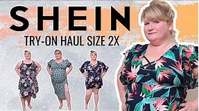 A very 'cute' Plus Size SHEIN Try-On Haul / Apple Shape / 2XL / Rompers / Dresses