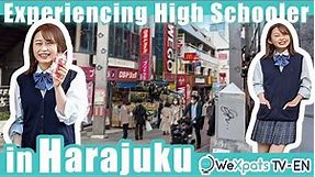 Travel Japan｜Walking around Harajuku in Japanese School Uniform｜Top 3 Photogenic Street Food｜
