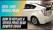 Learn how to replace your 2010-2015 Toyota Prius rear bumper cover