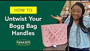 How do I untwist my Bogg Bag handles?
