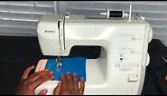 How To Create A Buttonhole Using A KENMORE 385 Series Sewing Machine