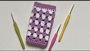 Crochet - Phone Sleeve/Phone Cover - Granny Stripe Stitch
