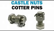 Castle Nuts - How to Install or Fit a Cotter Pin and Slotted Nut | Fasteners 101