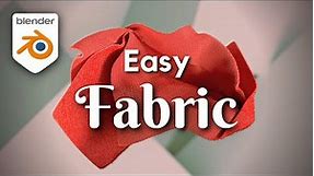 EASY Fabric Material In Under 4 MINUTES (Blender Tutorial)