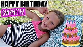 GWYNETH’S 8th BIRTHDAY POOL PARTY AND OPENING PRESENTS!