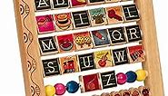 B. toys - Wooden AB3's - Wood Abacus Toy for Toddlers with Letters, Numbers, Pictures