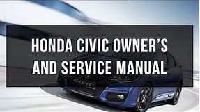 Download Honda Civic owner's and service manual free
