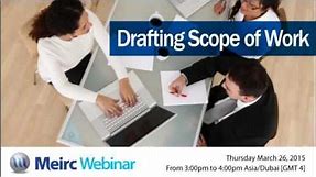 Drafting scope of work | Contracts Management | Dubai | Meirc
