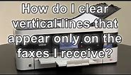 How to clear vertical lines on the received faxes Brother MFCJ4620DW MFCJ5620DW