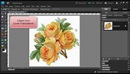 Photoshop Elements: Make a Floral Pattern from Clipart