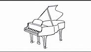 How to draw a Piano easy.