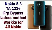 Nokia ta 1234 frp bypass easy method work 100% for all nokia || nokia 5.3 frp bypass without pc