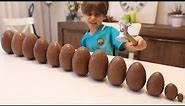 Smash Easter Eggs Family Fun: Mars, Haribo, KitKat, Milka and others Sweets