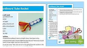 Cardboard Tube Rocket Craft Instructions
