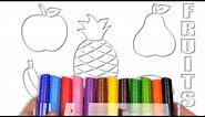 Fun Fruit Coloring Adventure for Kids | AKN Kids House