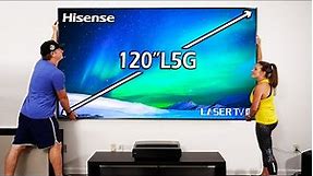 120" Hisense L5G UST Projector - Keeps Getting Bigger