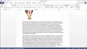 Hows Does the Anchor in MS Word Work?