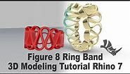 Figure 8 Ring- Jewelry CAD Design Tutorial 3D Modeling with Rhino 3D #291