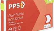PPS B5 Plain Faced Envelopes White 50 Pack