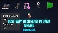 BEST WAY TO STREAM IN DANK MEMER AND HOW TO GET STREAMING ITEMS | 2 in one in-depth video